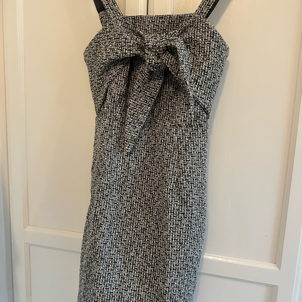 Showpo Black and White Tweed Dress